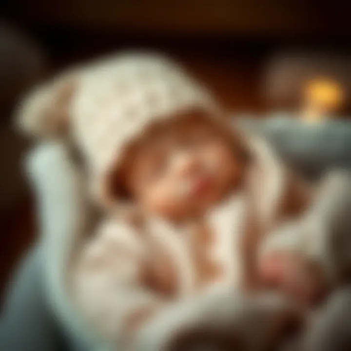 A cozy and adorable outfit for a newborn baby.