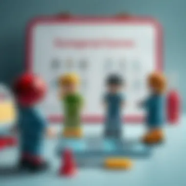 An informative graphic outlining criteria for selecting surgical games for children