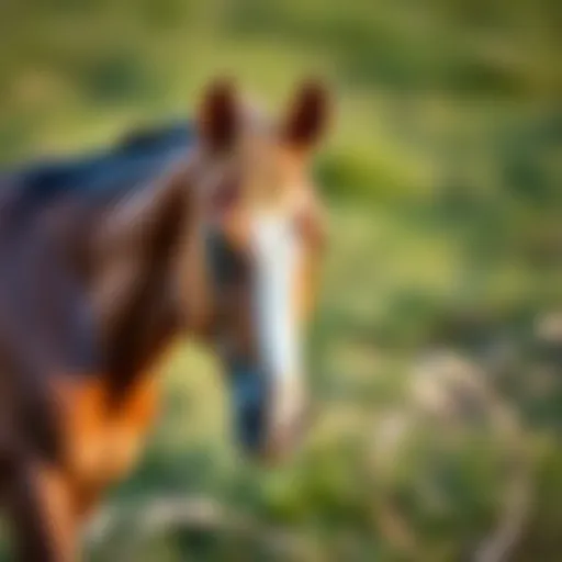 Majestic Anadolu horse in natural habitat