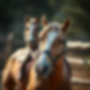 Training session with Anadolu horse