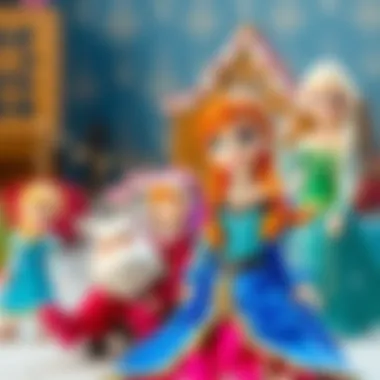 Toys Inspired by Anna and Elsa Representation of toys inspired by Anna and Elsa showcasing their popularity