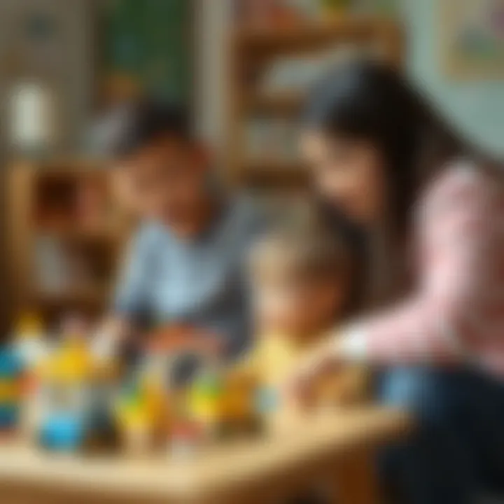 Parent observing child during play