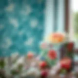 Elegant gift wrapped in floral design