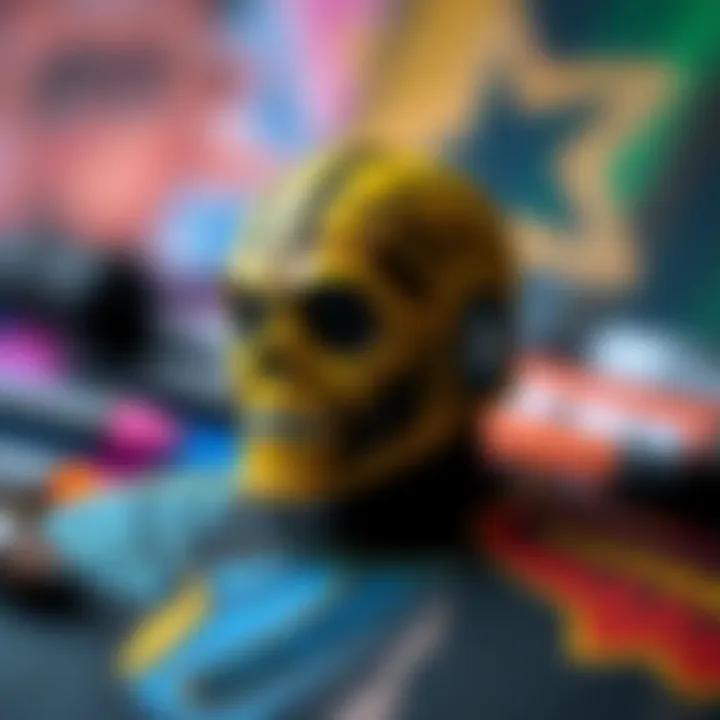 Examples of artwork created using brush tip markers