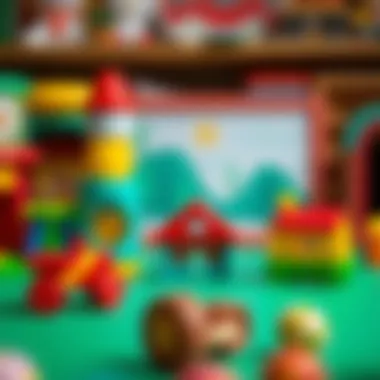 Colorful educational toys for creative play