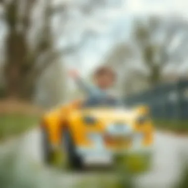 Child enjoying a ride in a Babyhope Cougar