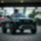 Electric car for kids in action