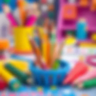 Vibrant Art Supplies Colorful art supplies for kids
