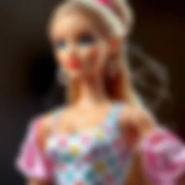 A close-up of a Barbie doll showcasing its unique flexible movement features