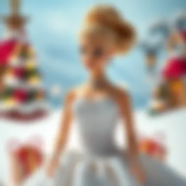 Design concept of the 2008 Barbie holiday doll