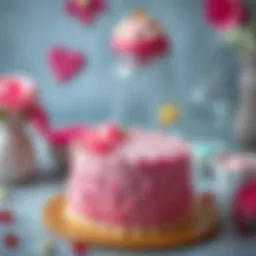 Barbie-themed cake adorned with pink frosting and delicate decorations