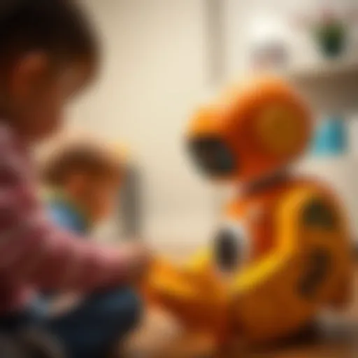 Beatbo interacting with children