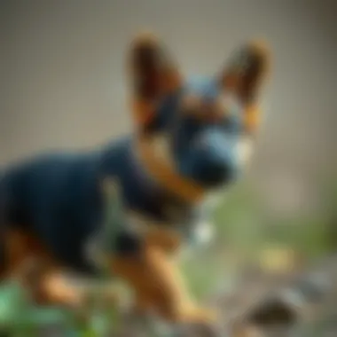 Curious Baby German Shepherd Playful Baby German Shepherd exploring its surroundings