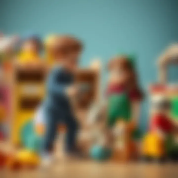 Parents Making Informed Toy Choices Parents selecting toys for their children with care