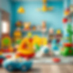 An engaging baby play area with colorful toys