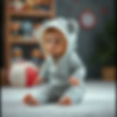 Stylish baby costume featuring innovative functional design