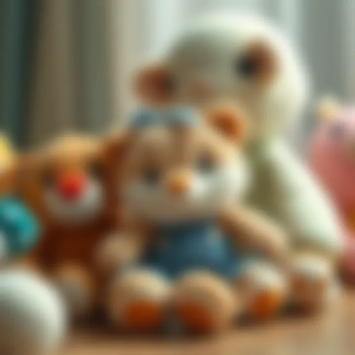 Soft plush toys promoting imaginative play