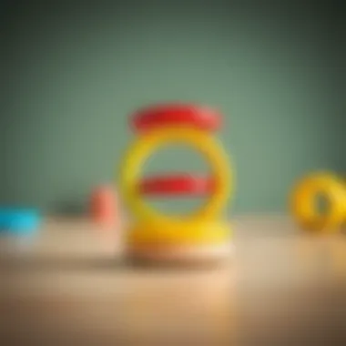 Educational stacking rings enhancing motor skills