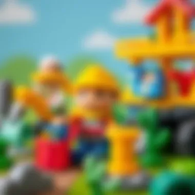 Colorful Bob the Builder toy set