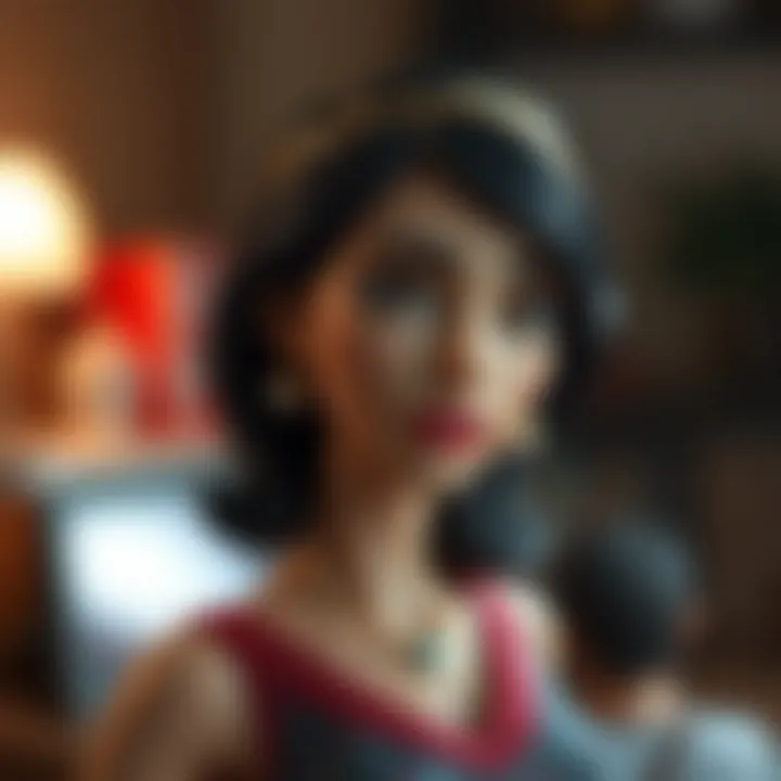 An illustration of a female character breaking societal norms