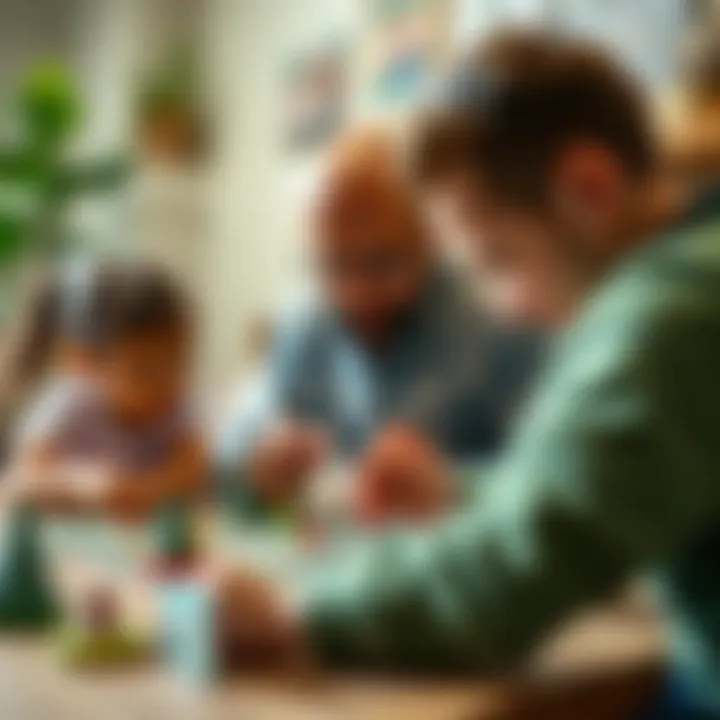 A family enjoying the game, highlighting its educational benefits