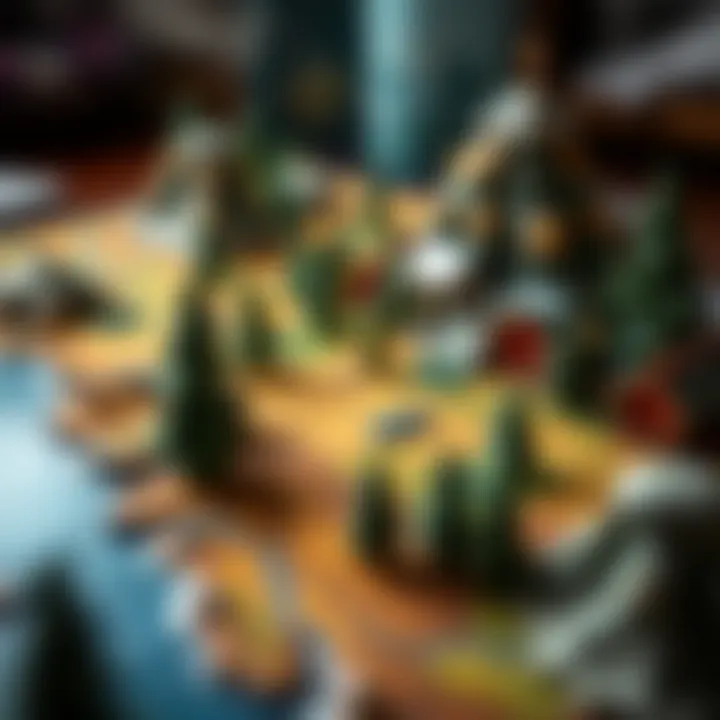 A captivating game board showcasing the beauty of Cascadia's landscapes