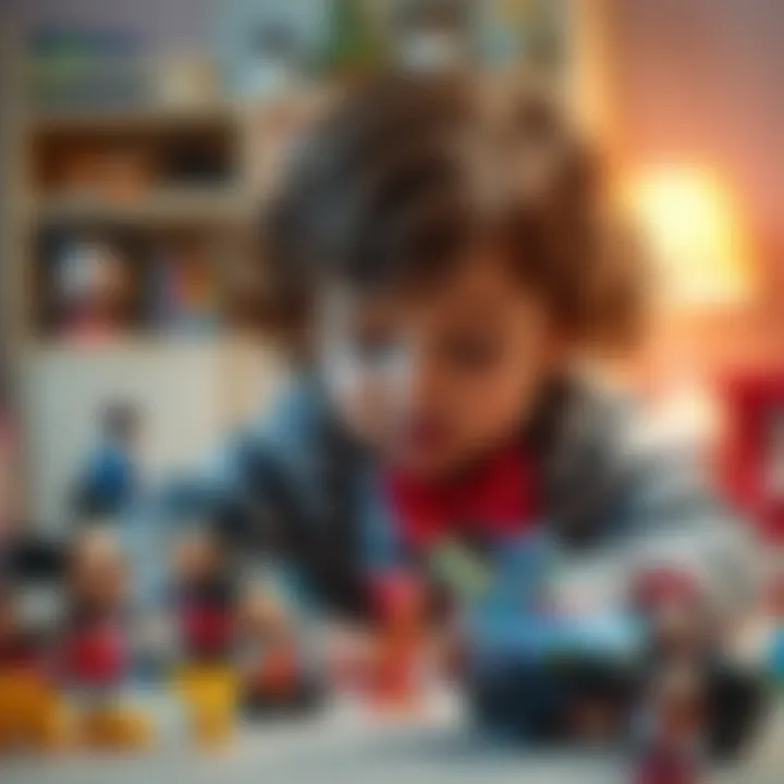 Imaginative Play with Disney Toys Child engaging with Disney toys, demonstrating imaginative play