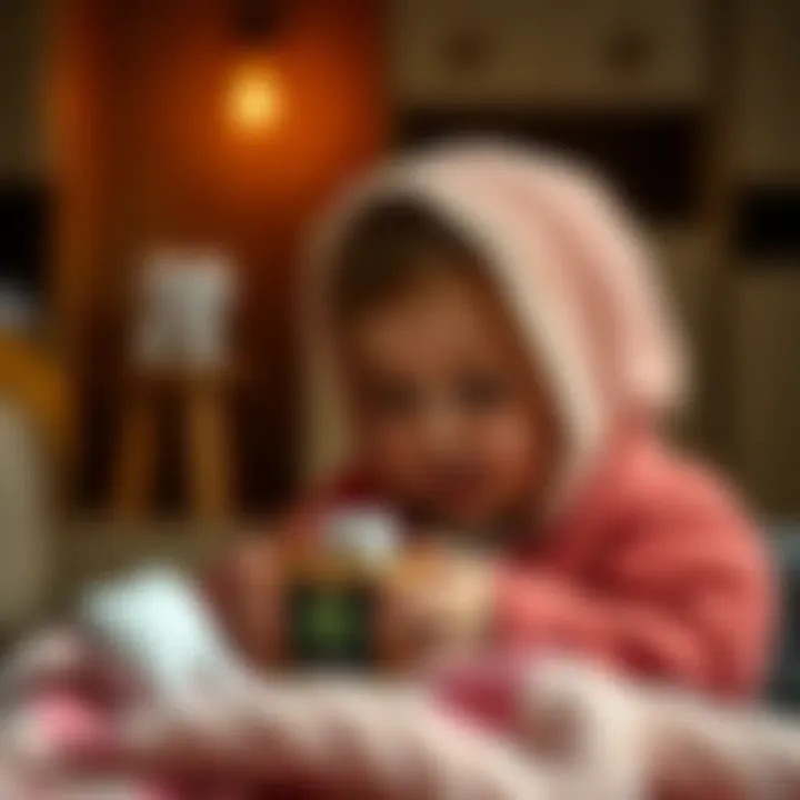 Child Cherishing Their Tooth Box A cozy scene depicting a child with their tooth box