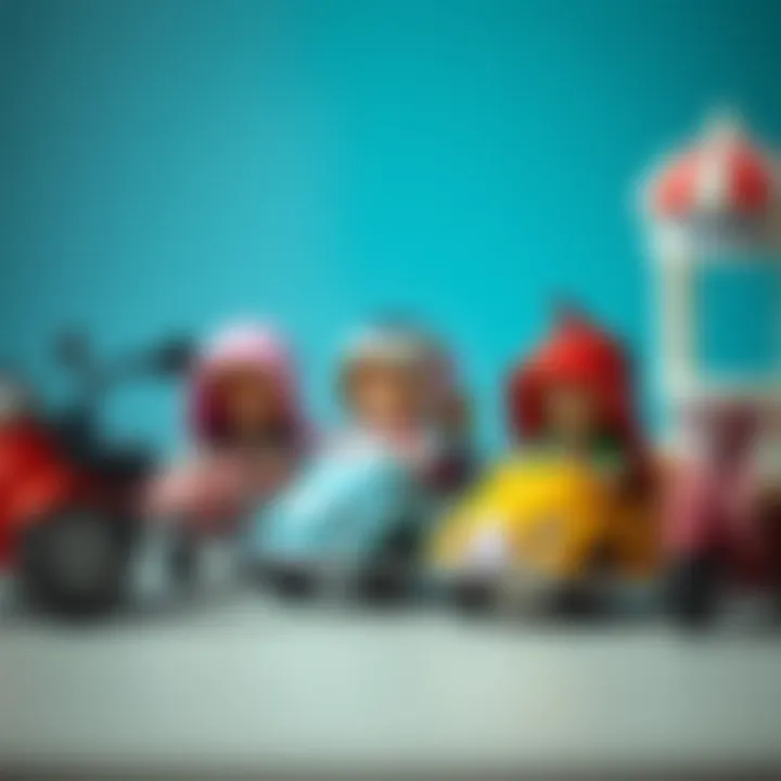 A vibrant selection of children's caprices showcasing different colors and styles.