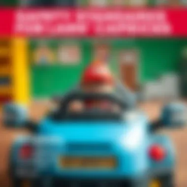 An informative graphic highlighting safety standards for children's caprices.