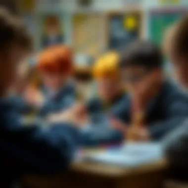 Children using Harry Potter pencil cases in a classroom setting, sparking creativity