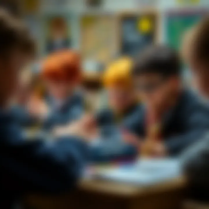 Children using Harry Potter pencil cases in a classroom setting, sparking creativity