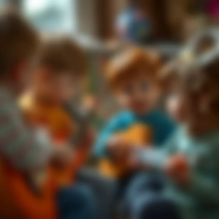 Children collaborating through music