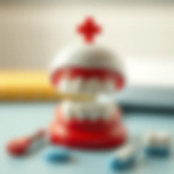 Children's Dental Health Representation Engaging illustration representing children's dental health