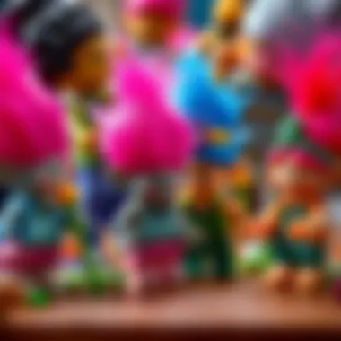 Children engaging with Lego Trolls characters