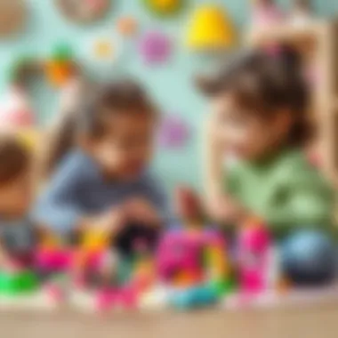 Children engaged in imaginative play with Polly Pocket toys, demonstrating creativity and social interaction