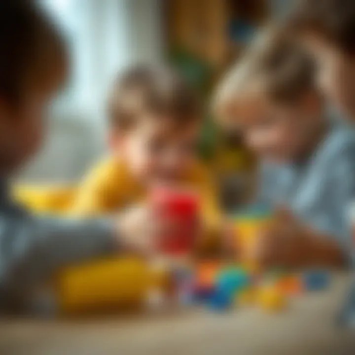 Fostering Social Skills through Play Children playing together with toy cups