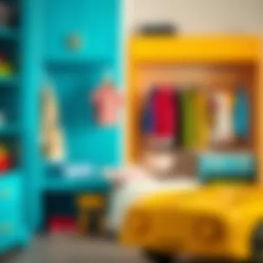 Colorful Wardrobe Designs for Kids Stylish children's wardrobe showcasing colorful design options