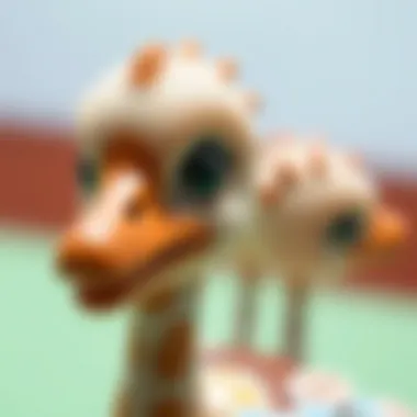 Close-up of a Koca Kafalı Bebek emphasizing its unique design and features