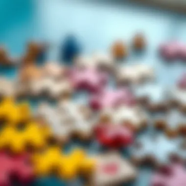 Enhancing Fine Motor Skills through Puzzles Close-up of puzzle pieces being assembled, highlighting fine motor skills