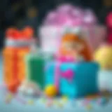 Colorful birthday presents for girls