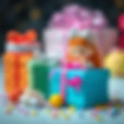 Colorful birthday presents for girls