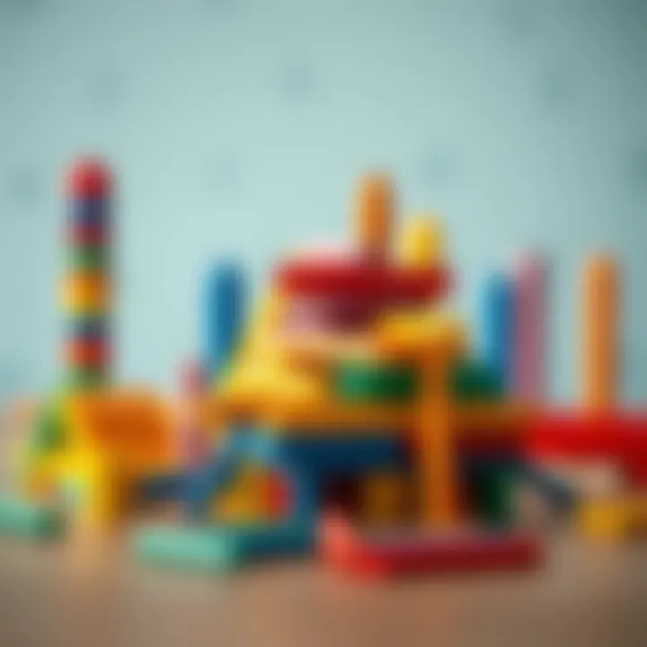 Stimulating Creativity with Building Sticks Colorful building sticks stimulating creativity in children