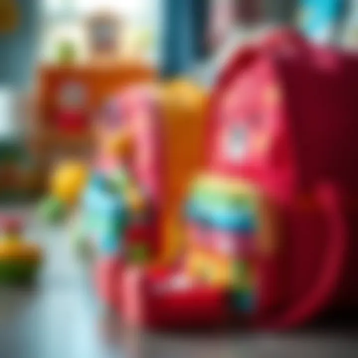 Colorful e-baby bags enhancing child development