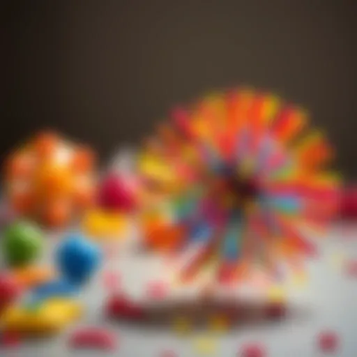 Colorful spiky ball toy for kids