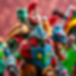 Colorful toy armor set showcasing creativity and imagination