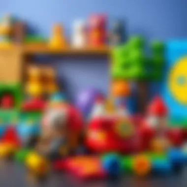 A vibrant assortment of educational toys