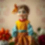 A beautifully crafted doll representing a lovely girl, showcasing intricate details and vibrant colors.