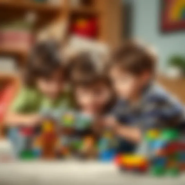 Children engaging in imaginative play with Lego 11023