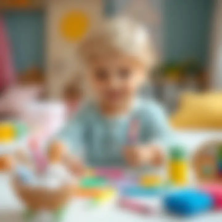 Fostering Creative Self-Care A child engaged in creative self-care activities